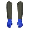 sinzau Pond Gloves, Long PU Sandblasting Waterproof Work Gloves, 70