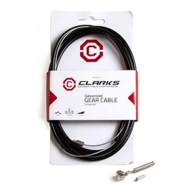 Clarks Cycle Systems Galvanised Steel Gear Cable Kit, Black, Compatible with Sturmey Archer Hub Gear Systems