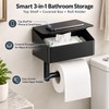 Stainless Steel Toilet Paper Holder with Wet Wipe Storage Box