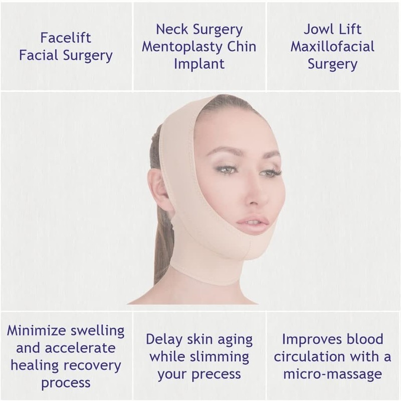 V T VARITEKS Post Surgical Chin Strap Bandage for Women