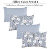 YIYEA Queen Pillow Cases Set of 4, Ultra Soft Double