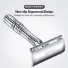 BAILI Double Edge Safety Razor Rust-proof Reusable Manual Stainless DE