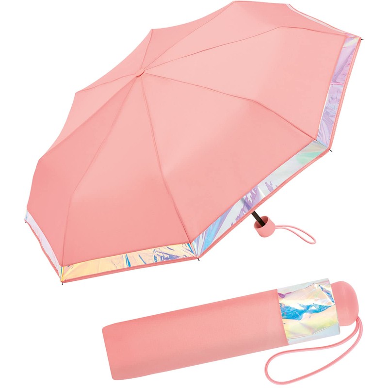 ESPRIT Pocket Umbrella with Iridescent Edges, Shiny Border murex shell