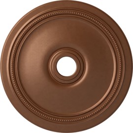 Ekena Millwork CM24DIPOS Diane Ceiling Medallion, 24"OD x 3 5/8"ID x 1 1/4"P (Fits Canopies up to 6 1/4"), Hand-Painted Polished Copper