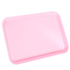 1Pcs Autoclavable Dental Procedure Tray Lockable Set up Flat Trays Size B (Ritter),Plastic Instrument B-Lok Flat Trays, 13.25 x 9.75X 0.875 Inches (1, Candy Pink)