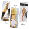 FRCOLOR Bamboo Material Foot Scraper Dead Skin Remover Foot File