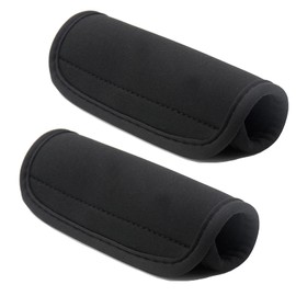 Steering Wheel Cover Handle Cover Super Waterproof Comfortable Elastic Delicate Feel Wear Resistant Shock Resistant for Suitcase Stroller Bag (Black, Set of 2)