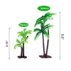 OBUY 12 piezas de decoración para tartas de palmera verde