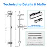 JOHO Shower Rail Stainless Steel with Shower Head Holder and