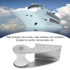 Boat Bow Anchor Roller Bracket Nylon Pulleys Anti Slip Rubber