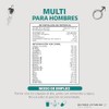 Multi Vitaminas Hombres B12 Zinc Calcio Hierro Cobre Cromo Selenio