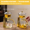 Lazy Kungfu Magnetic Tea Pot, Semi Automatic Glass Teapot, Lazy