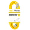 YOJOE - Cable de extensión amarillo de 10 pies, cable