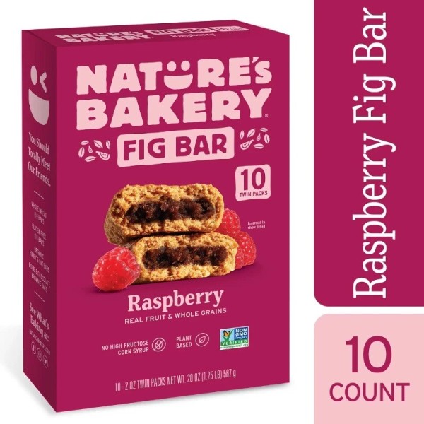 Unbranded Nature's Bakery, Raspberry Fig Bars, 10 Twin Packs, 2