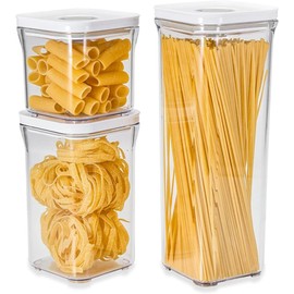 Vakuen Premium Airtight Food Storage Containers, 3PC-SET, Smart One-Click Seal