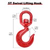 NORJIN 5T Swivel Hook, Heavy Duty Swivel Lifting Hook Grade