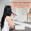 skytowards Cotton Pad Dispenser Cotton Buds Storage 3 Compartments Cotton