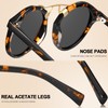 CARFIA Small Acetate Polarized Sunglasses for Women UV Protection, Retro