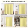 Yellow and White Stripd Shower Curtains for Bathroom Vertical Line