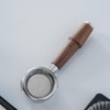 KNODOS 58mm Bottom Portafilter with Walnut Handle for Gaggia Classic,