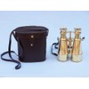 Hampton Nautical Captain's Solid Brass Binoculars, 6", Brass