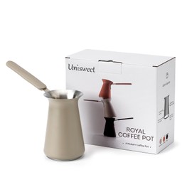 UNISWEET 2025 Turkish Coffee Pot,Stainless Steel Greek Arabic Coffee Maker,Multi-Functional Cezve Turkish Coffee Pot for Stovetop, Milk Warming Pot