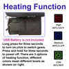 KIMI HOUSE Black Heated Stadium Seat Cushion 2 Pack, Boat