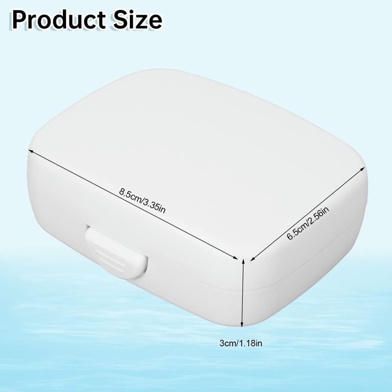 ANKROYU Waterproof Hearing Aid Case, Shockproof, Dustproof Hard Storage Box