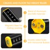 SAMIQU 2Pcs Ceiling and Floor Tile Ruler - Leveling Ruler