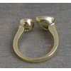 Peridot Gold-Plated Sterling Silver Ring US Size 8 / Diameter