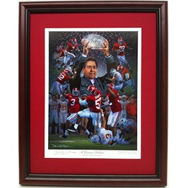 Alabama Football National Championship Framed Print Crimson Tradition by Daniel Moore