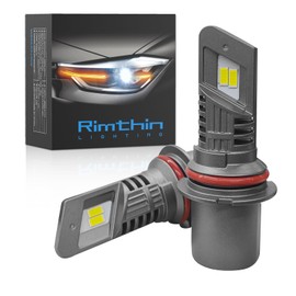 rimthin 9004 Bulbs, HB1 Fog Lights Cool White Light Bulbs, 1:1 Mini Size (Pack of 2)