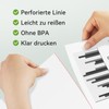 200 Sheets Thermal Paper A4 Foldable for Portable Printer, Compatible