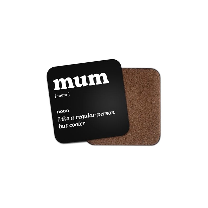 Mum Square Coaster - Mother Dictionary Regular But Cooler Definition