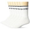 BOSS Six Pack Quarter Length Socks with Banded Branding