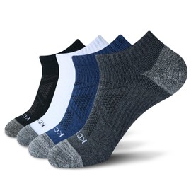 KC-TAHO Anti-odor Low Cut Ankle Socks For Men & Women (4 Pairs) Cushioned Arch Support Socks