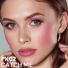 FOCALLURE Silky Cream Liquid Blush,Leaving a Matte Dewy Makeup Look,Easy