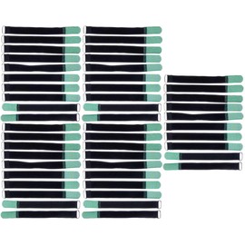 50 x 20 cm x 20 mm resealable Velcro cable ties, dark green with metal eyelet, cable Velcro tape, 200 mm, reusable