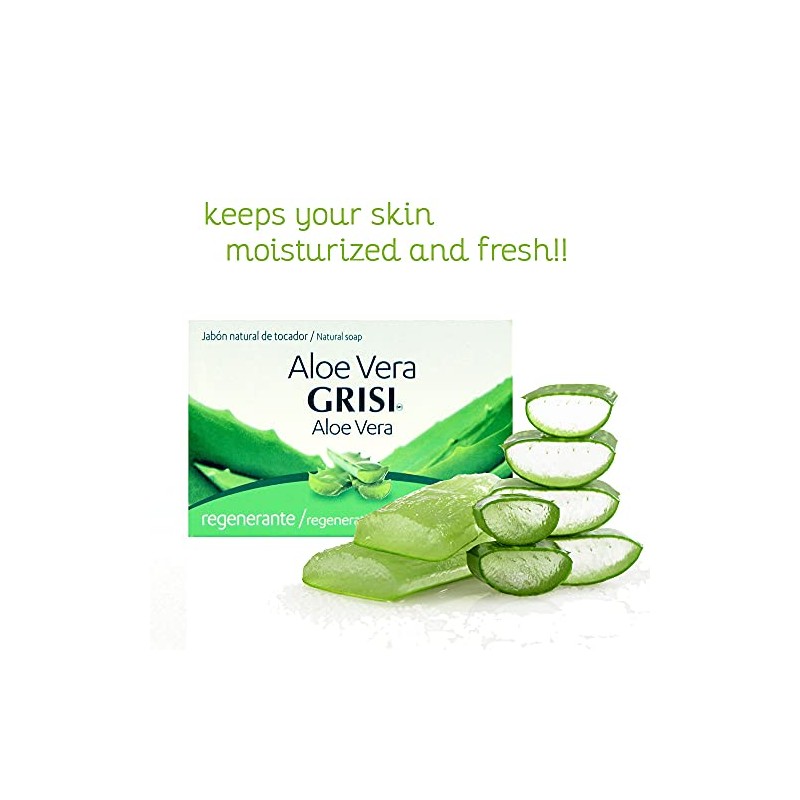 Grisi Aloe Vera Hydrating Soap Bar 3.5 Oz (Pack of