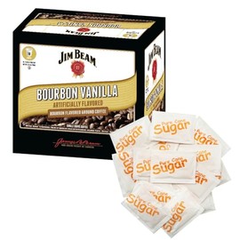 Brickhouse Coffee & Sugar Bundle, 18 Count Flavored Coffee Pods Compatible with Keurig and 18 White Sugar Packets (18 Count, Jim Beam Bourbon Vanilla)