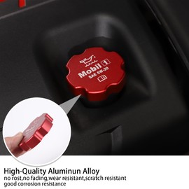 PIUGILH - Tapón de aceite para motor de coche, tapa de radiador, tapa de líquido de freno, compatible con accesorios C6 Corvette 2005-2013, kit de cubierta de cubierta de protección de aleación de aluminio, 5 piezas