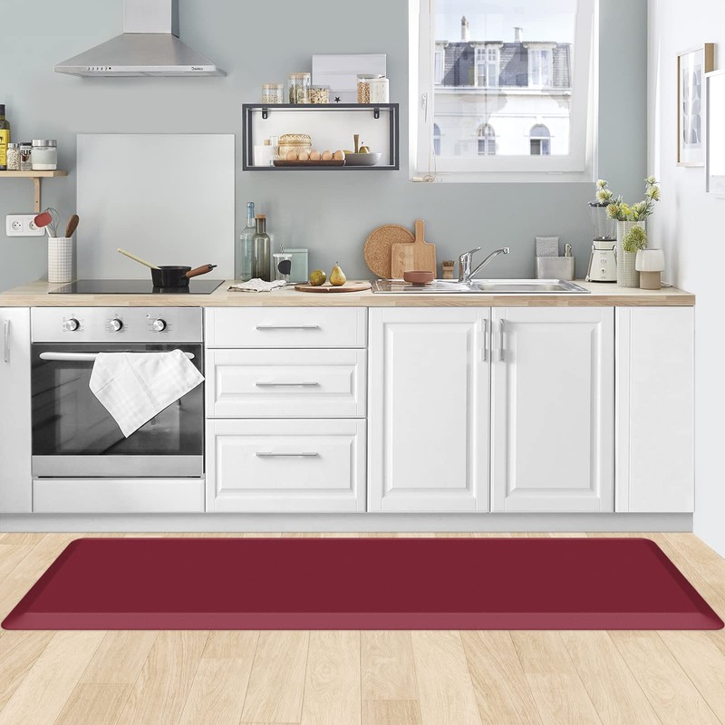 KitchenClouds KitchenClouds Kitchen Mat Cushioned Anti Fatigue Kitchen Rug 0.8inch