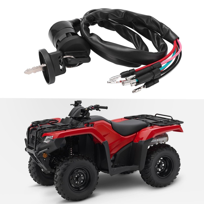 ATV Ignition Switch with 2 Keys 35100‑HA7‑675 Replacement for Fourtrax