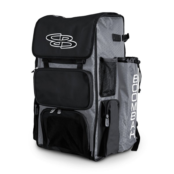 Boombah Superpack Bat Pack -Backpack Version (no Wheels) - Holds up to 4 Bats - for Baseball or Softball
