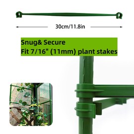 60PCS Plant Stake Arms for Tomato Cage，Expandable 11.8" Plant Supports Trellis Connector Clips for 11mm Garden Plants Stakes Stand Outdoor/Indoor