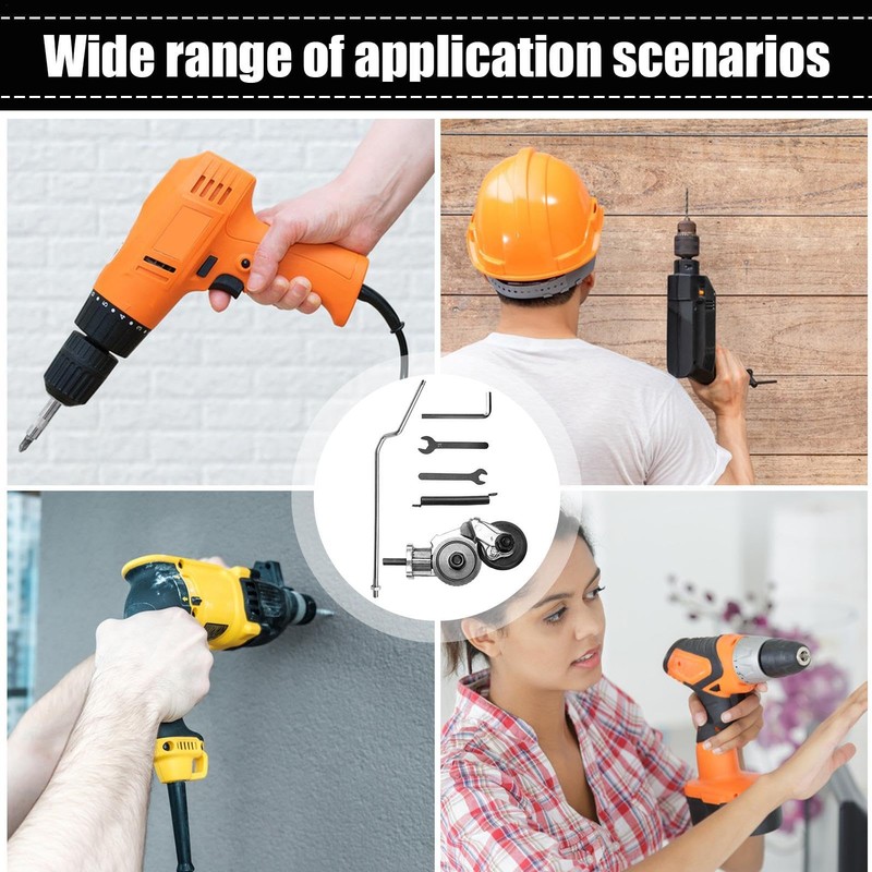 Metal Cutter Drill Attachment,Electric Drill Metal Sheet Cutting Adapters -