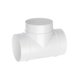 Pipe T-Piece Connector Diameter 100 mm PVC Plastic White Ventilation Pipe