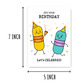 KoKi9xxGifts It's Your Birthday Let's Celebrex Card - Humorous Birthday Card - Greeting - Self Care - Funny Medical - Grandpa - Grandma - Dad