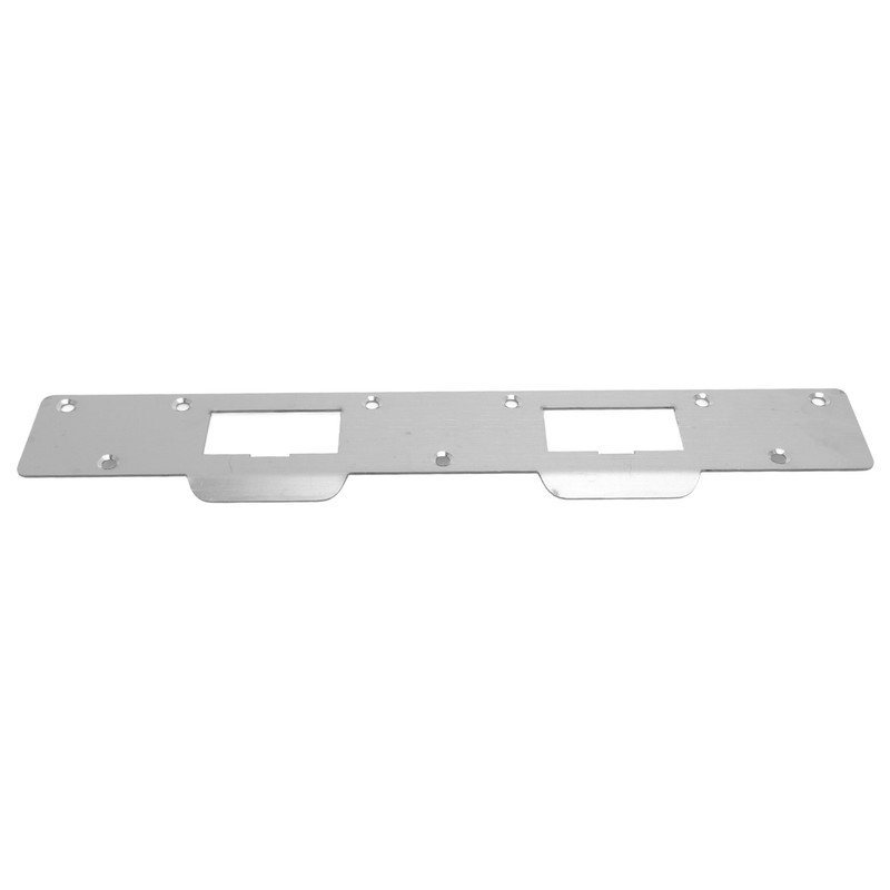 Door Strike Plate Double Holes Steel Reinforced Strong Easy Install