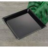 4 12" Square Black Plastic Trays Heavy Duty Plastic Serving